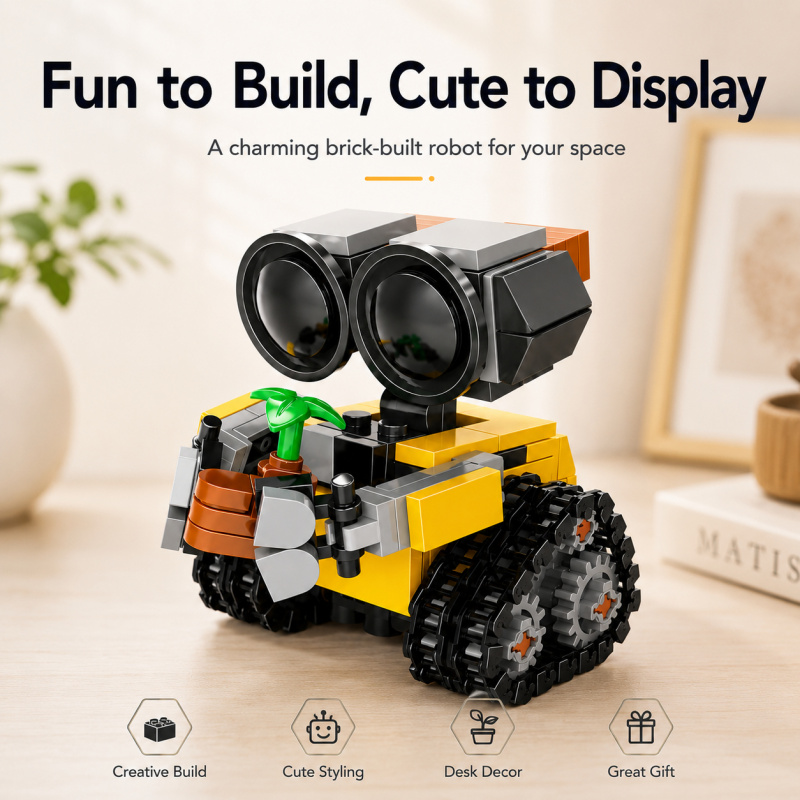 Model Kit Lego - Mini Zestaw Klocków do Budowy Robota,