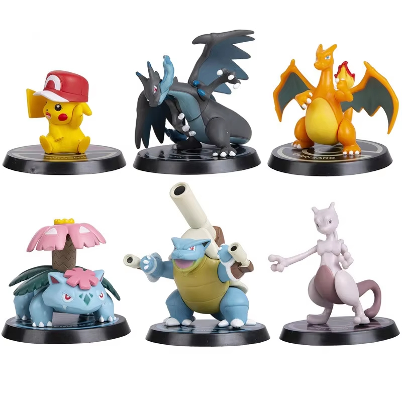 Model Kit Rayquaza - Pokemon 6 szt./zestaw Figurki Anime Pikachu