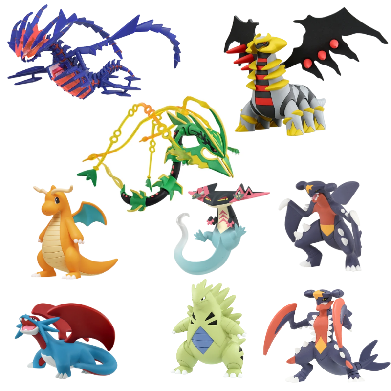 Model Kit Rayquaza - Figurki Pokemon typu Smocznego TAKARA TOMY