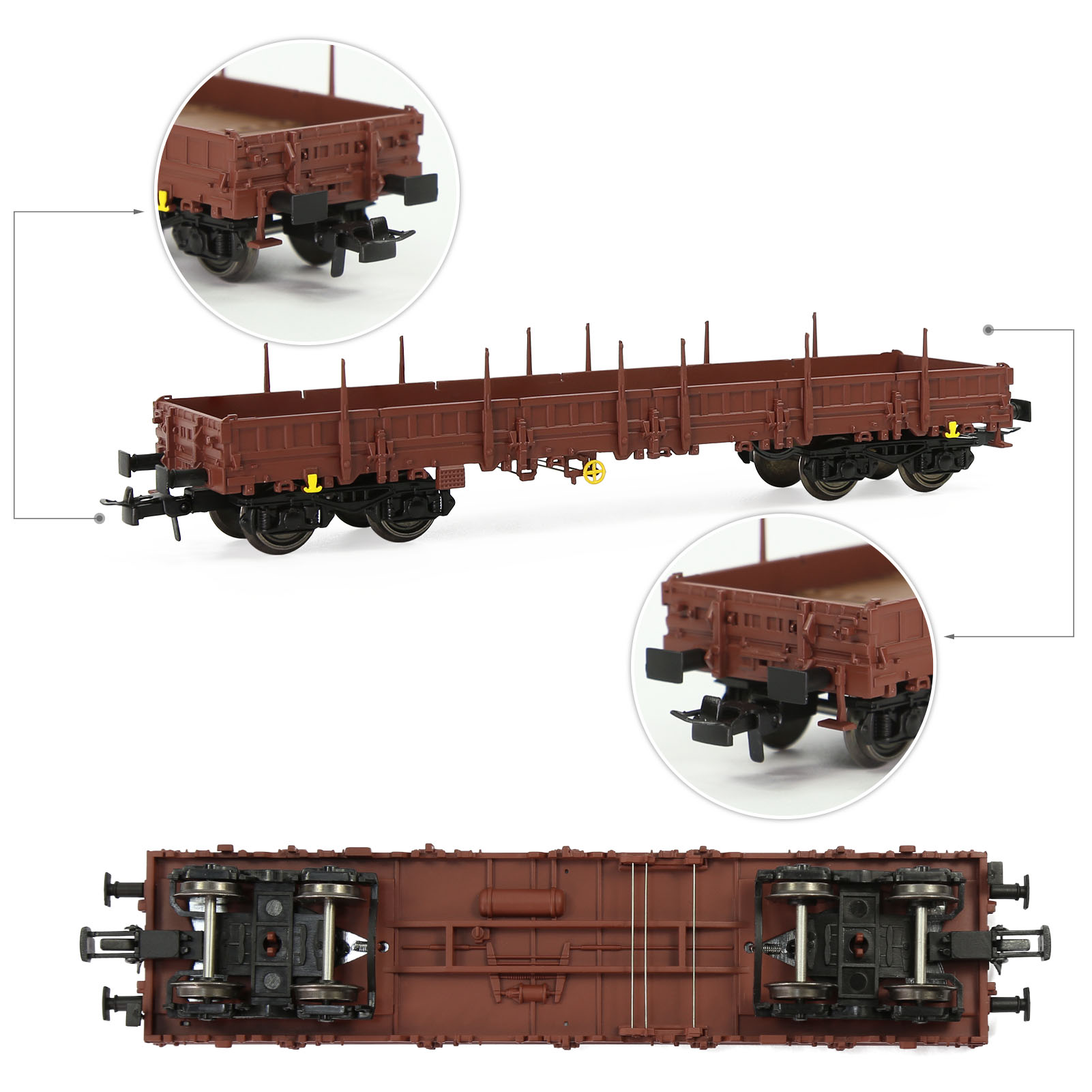 Model Kit Locomotive - 1 jednostka pociągów Evemodel - malowany