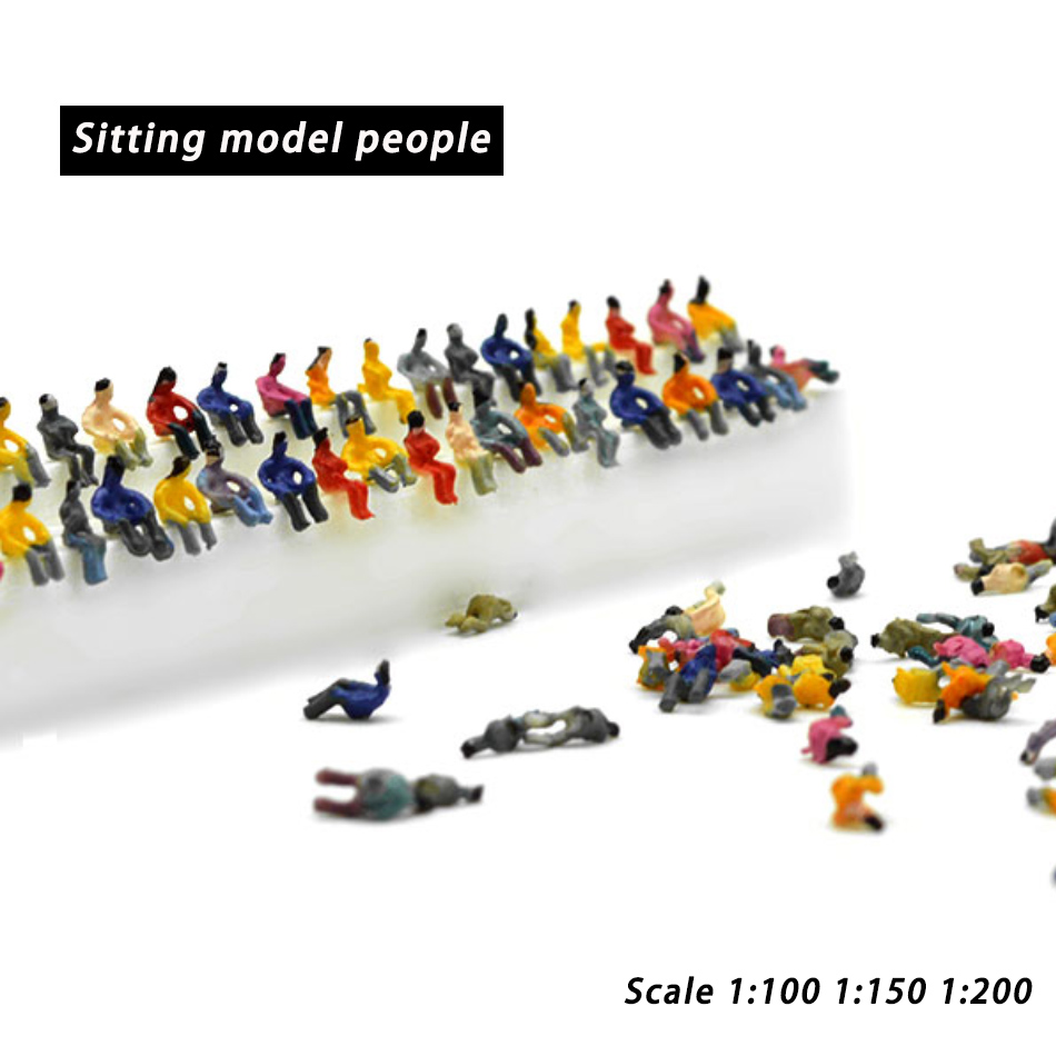 Model Kit Locomotive - Skala 1:100-200 miniaturowy model ludzi siedzących