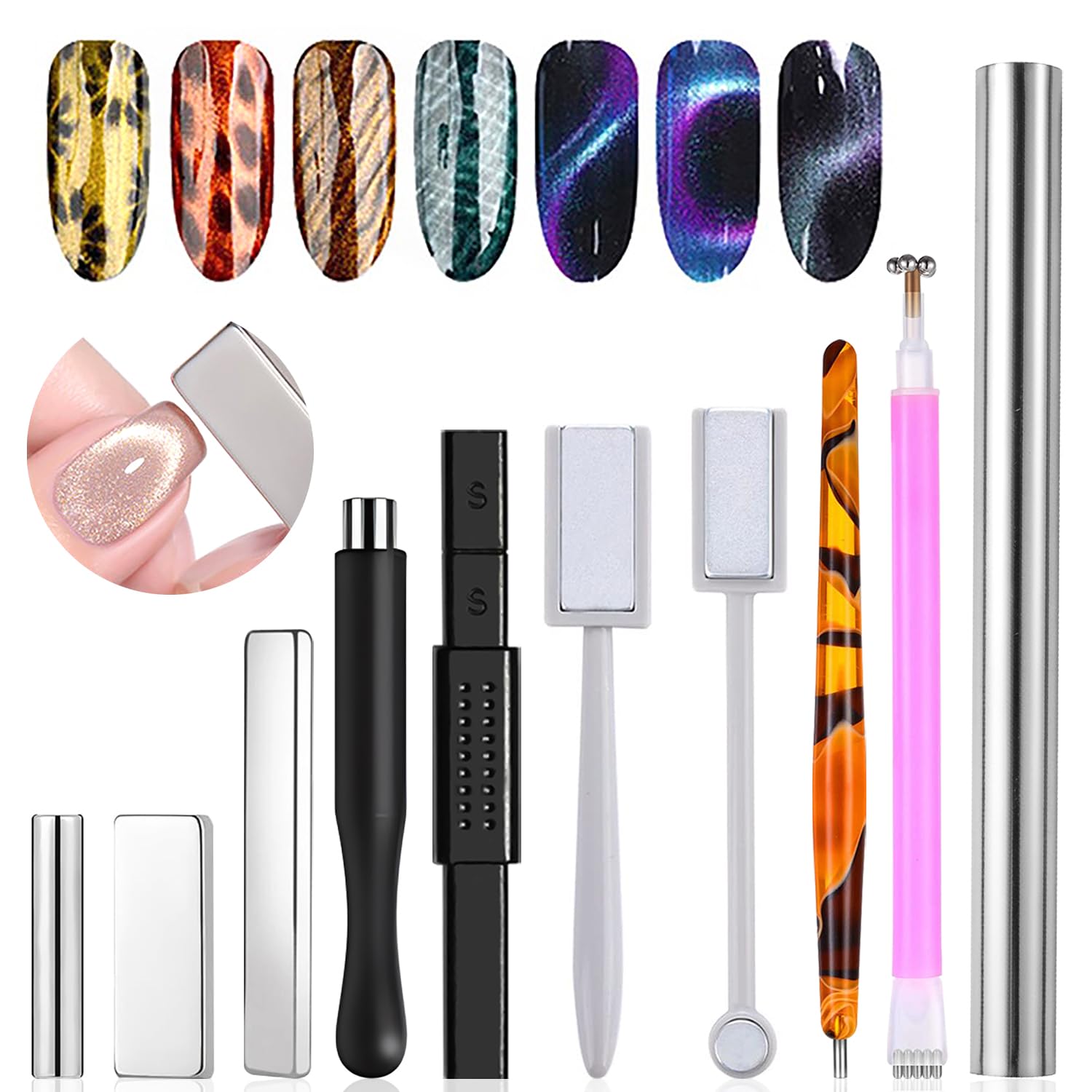 Sanding Stick Set - 10 szt. Magnesów do efektu kociego