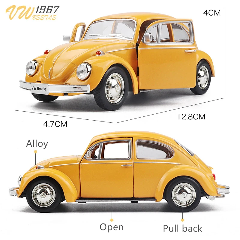 Model Kit Volkswagen - 1:36 Volkswagen Beetle 1967 Klasyczny Samochód