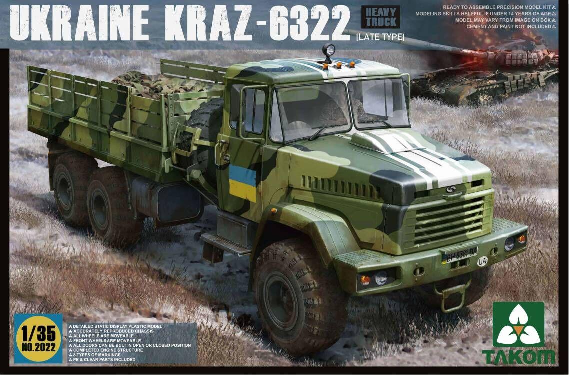 Model Kit Ukraine - Takom 2022 1/35 skala ukraina Kraz-6322