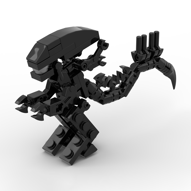 Model Kit Ultron - 49 elementów MOC Obcy Xenomorf Minifigurka