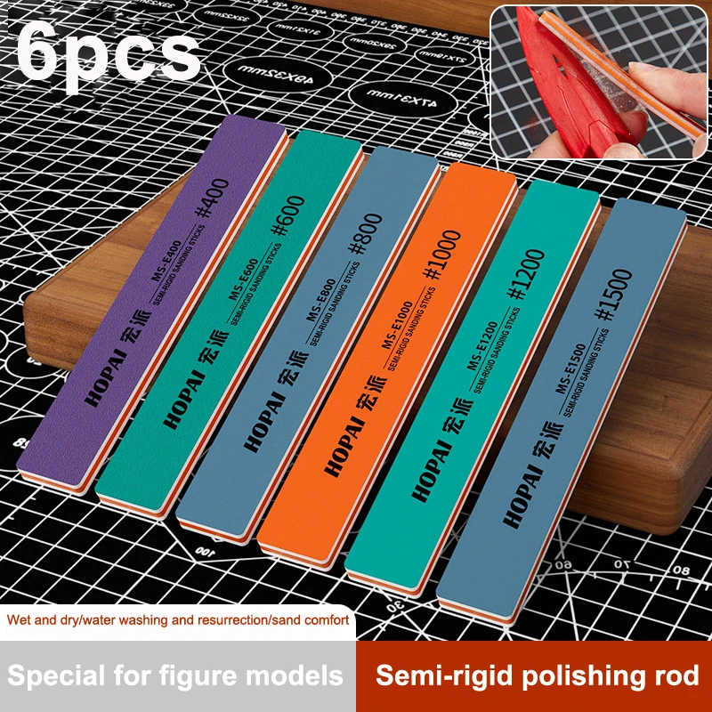 6 szt. MS-E400-1500 Półsztywne – Sanding Stick Set recenzja i cena