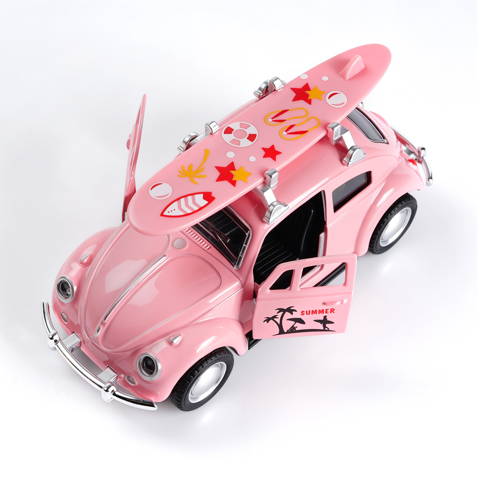 1:36 Różowy Volkswagen Beetle  – Model Kit Volkswagen recenzja i cena