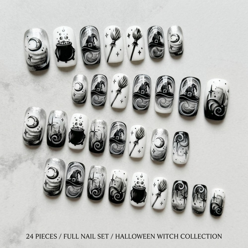 24 SZT. Halloweenowe Paznokcie – Sanding Stick Set recenzja i cena