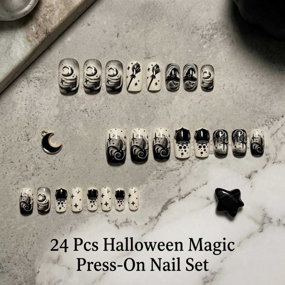 24 SZT. Halloweenowe Paznokcie – Sanding Stick Set recenzja i cena